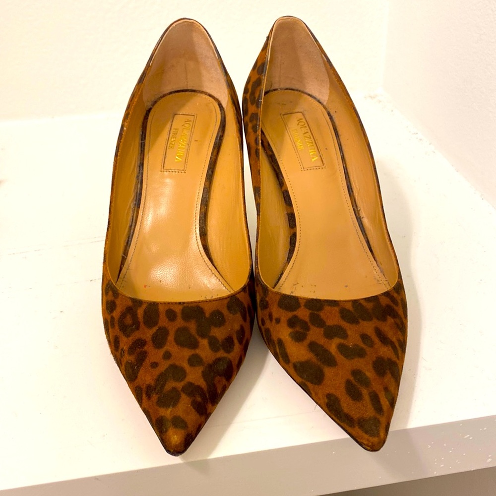 Aquazzura Leopard-Print Heels